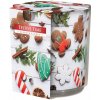 Vianočná sviečka Bispol v skle Festive Time 100g