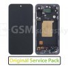 LCD Displej + Dotykové sklo + Přední kryt Samsung Galaxy A55 5G A556 - originál Farba: čierny + rám