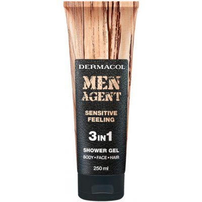 Dermacol Men Agent 3v1 Sensitive Feeling sprchový gél 250 ml tuba