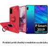Multifunkčné magnetické púzdro Luxria Ring pre Huawei - Červené pre Huawei: P Smart 2019