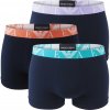 EMPORIO ARMANI - boxerky 3PACK stretch cotton blu con multicolore Armani logo - limited edition-XL (92-97 cm)