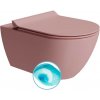 GSI - PURA závesná WC misa, Swirlflush, 36x55cm, blush dual-mat 881524