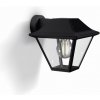 Philips 16495/30/PN AlpengloW, svietidlo vonkajšie nástenné E27 1x60W, bez zdroje IP44, čierna