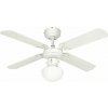 Proklima Stropný ventilátor s osvetlením Bungonia, 60 W, ⌀ 105 cm, biely, 12292610