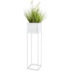DekorStyle Květinový stojan Xail 90 cm bílý + záruka 3 roky zadarmo