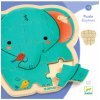 DJECO Slon: drevené puzzle (14 dielikov)