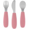 PETITE&MARS Sada príborov s nerezovej ocele Take&Match Dusty Rose 12m+