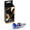 MyLove Toys - Jewellery Dark Silver BUTT PLUG- Dark Blue