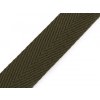 Obojstranný popruh šírka 50 mm - 1 m 3 zelená khaki