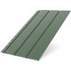 BRYZA strešný podhľad z pevného plastu, dĺžka 3M, šírka 305 mm, zelená RAL 6020