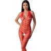 Passion BS100 red - Bodystocking Farba: Červená, Veľkosť: S/L
