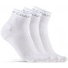 Členkové funkčné ponožky Craft CORE DRY MID SOCK 3-PACK biele 1910637-900000 - 34-36