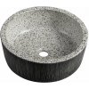 Sapho PRIORI keramické umývadlo na dosku, priemer 41cm, granit PI035