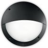 Exteriérové nástenné svietidlo Ideal lux 096698 LUCIA-2 Polar-2 NERO 1xE27 23W IP66