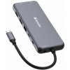 USB HUB, USB C PD 2xHDMI VGA LAN 3xUSB USB C 2xUSB 2.0 SD mSD 3,5jack VERBATIM