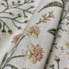 Vyšívaná dekoračná látka kvety GINGER šírka 130 cm