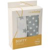 New baby Látková tetra osuška Softy 90 x 110 cm sivo-biela 2 ks
