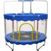 INLEA Detská trampolína JumpPlay 152 cm (60 inch) s ochrannou sieťou a príslušenstvom – modrá