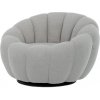 Kreslo relaxačné AK-341 GREY2 látka šedá Bouclé, otočné