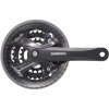 SHIMANO Kľuky 7/8 rýchlostné Shimano Acera FC-M361 - 175/48 x 38 x 28T s krytom reťaze - čierna