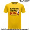 Tričko RANGER® - motív SANTA 2 L Žltá