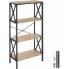 tectake 404713 regal barry 61,5x31,5x133,5cm - industrial svetlé drevo, dub sonoma