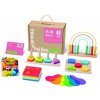 Tooky Toy: Vzdelávacia Montessori sada z dreva - 48 dielov