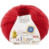 Pletacia priadza Alize COTTON GOLD HOBBY NEW 056 červená
