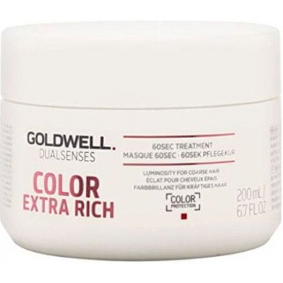 GOLDWELL Maska pre farbené vlasy Dualsenses Color Extra Rich (60 SEC Treatment) (Objem 200 ml)
