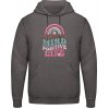 AWDis Hoodie Mikina - Pozitívna myseľ, život - Uhlíková - XL - Pánske