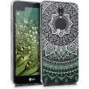 Priehľadné púzdro s dizajnom indické slnko kwmobile LG X Screen světle zelená