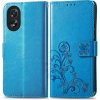 VSETKONAMOBIL 66985 ART FLOWERS Peňaženkový obal pre Oppo A38 modrý