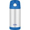 Thermos FUNtainer - detská termoska so slamkou - modrá 355 ml-ihneď