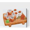 Vymalujsisam.sk Maľovanie podľa čísiel - Sushi Veľkosť: 30x40cm, Rám: Na plastovej doske