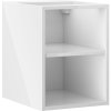 MEXEN - Box-A otvorená skrinka s policou 35, biela lesk 91AX2-0350-470-0-00