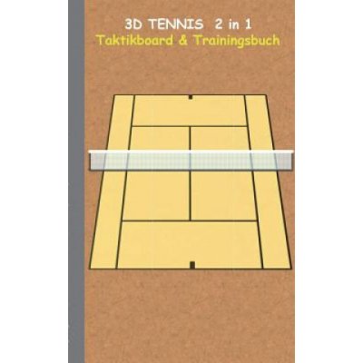 3D Tennis 2 in 1 Taktikboard und Trainingsbuch