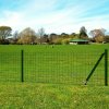 vidaXL Euro plot, oceľ 25x1,2 m, zelený 140562