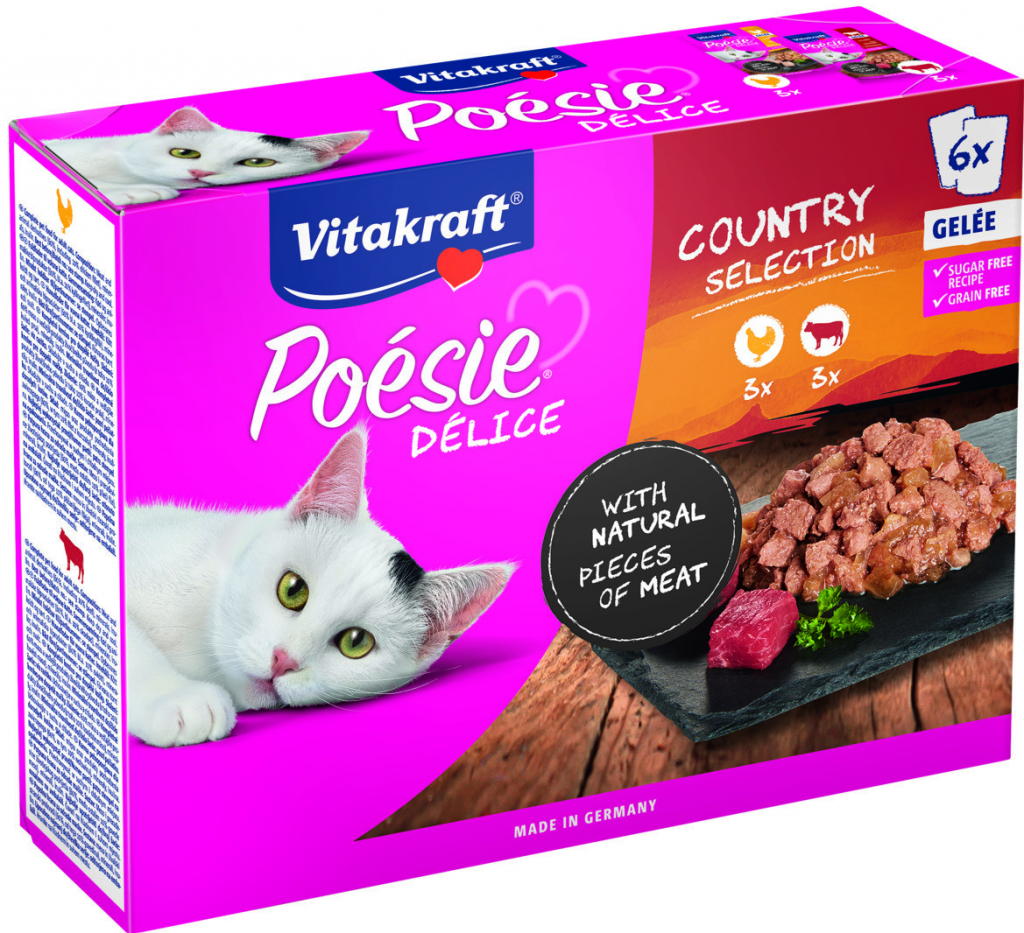 Vitakraft Poesie délice glee country selection 6 x 85 g