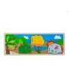 Bigjigs Toys Senzorické puzzle džungľa