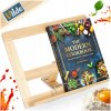 Bambusový stojan do kuchyne, podložka, držiak na kuchársku knihu alebo tablet