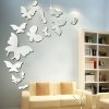Zrkadlové samolepky na stenu Butterfly 17 x 19