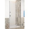 GELCO TRINITY CHROME 90cm pravé dvere do niky s pevnou stenou v rovine, profil chróm, sklo číre, GT1290CR-CH