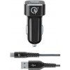 CellularLine Set USB autonabíjačky a USB-C kábla Tetra Force 18 W, Qualcomm Quick Charge 3.0, čierna TETRCBRHUKITQCTYCK