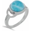 Nefertitis Larimar prsteň striebro Ag 925 VR056017 - 59 mm (US 9), 3,6 g