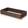 Prosperplast BASE WOODY 611302 - Záhon vyvýšený hnedý 149,2x25x75,6 cm