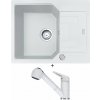 Franke UBG 611-62 biela ľad s excentrom + Franke FC 9547.094 NOVARA PLUS biela led