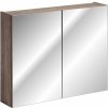Comad Sante Fe Oak skrinka 80x17x65 cm so zrkadlom dub SANTAFEOAK84-80-A-2D