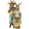Clayre & Eef Veľkonočné dekorácie králičie rodinky - 8 * 6 * 15 cm - Clayre & Eef