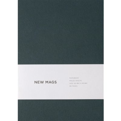 New Mags Linajkovaný zošit Moss Green A5
