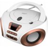 Adler AD 1181 Boombox CD-MP3 USB FM Rádio AUX Biely Meď